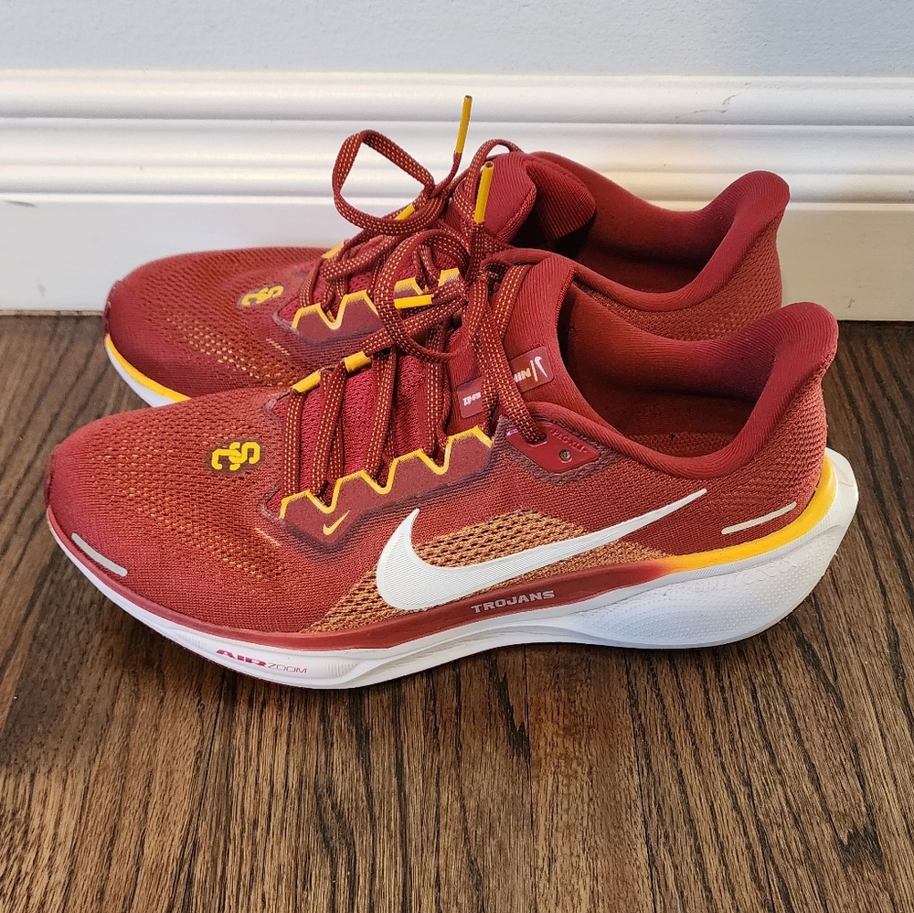 Unisex Nike Cardinal USC Trojans Zoom Pegasus 41 Running Shoes - Size 9.5